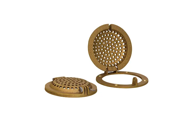 Groco Rsc-1000 Bronze Round Hull Strainer W Access Door F Up To 1 Inch Thru-hull