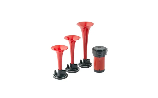 Hella 003001671 Triple-tone Air Horn Kit With 12v Air Compressor And Mounting Bracket