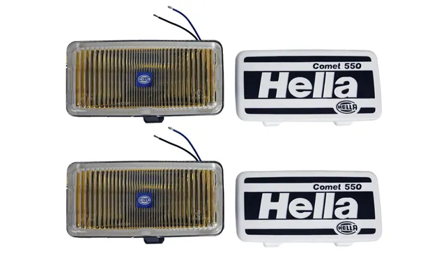 Hella 005700681 Headlamp Znh 0 180gr Sw Mk Mgs12 Gn - 55 Watts Fog Beam Clear Halogen Bulb Amber Lens Black Housing Surf