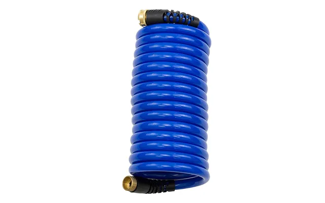 Hosecoil Hs1500hp 15ft Blue Self Coiling Hose With Flex Relief