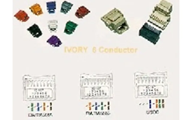 Icc Ic1076v0-iv Rj11 Modular Connector 6p6c Ivory