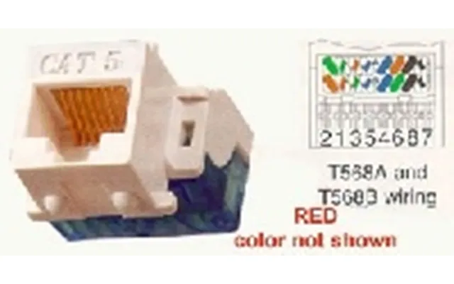 Icc Ic1078e5-rd Rj45 Cat5e Modular Connector 8p8c Red