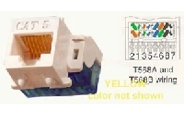 Icc Ic1078e5-yl Rj45 Cat5e Modular Connector 8p8c Yellow