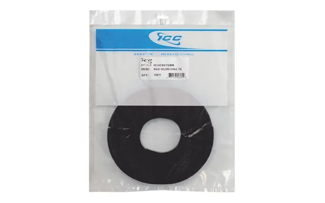 Icc Icacsv75bk Velcro Tie Bulk 75ft - Black