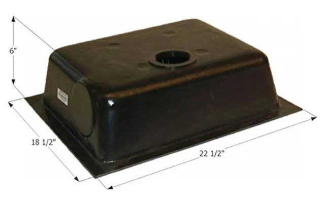 Icon 00436 Holding Tank Center End Drain Ht630a-bd With 3 In Threaded Fitting