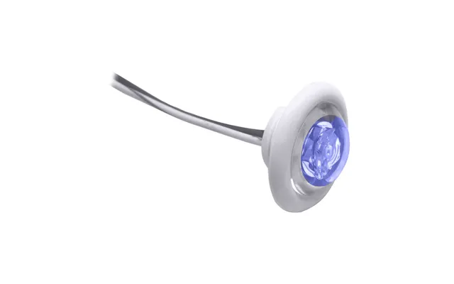 Innovative Lighting 011-2540-7 Led Bulkhead Livewell Light Inchthe Shortie Inch Blue Led With White Grommet