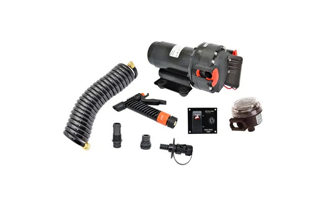 Johnson Pump 64534-24 5.2gpm Aqua Jet Wash Down Pump Kit With Hose - 24v