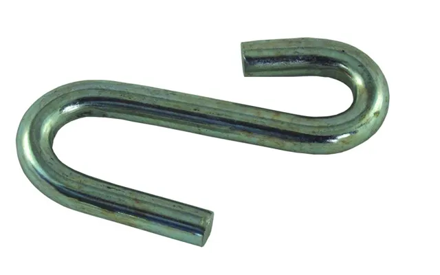 Jr Products 01154 Trailer Safety Chain Hook S-hook Use To Fit Safety Chains Up To 7 16 Inch Zinc Plated Steel Set Of 2