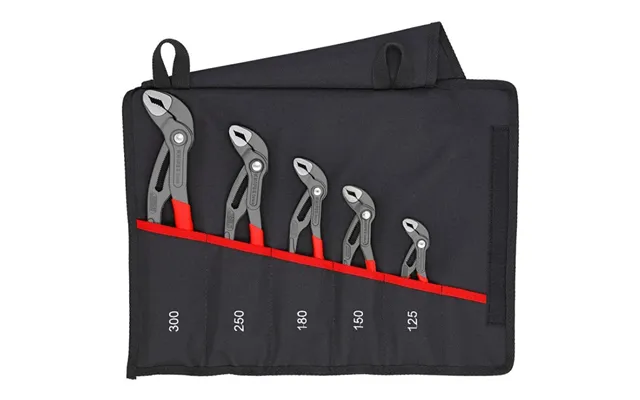 Knipex 001955s5 5 Pc Pliers Cobra Set In Tool Roll
