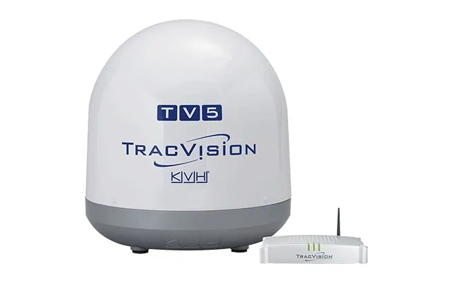 Kvh 01-0364-03 Tracvision Tv5 W Ip-tv Hub - S. America