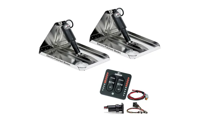 Lenco Rt18x14hdi 18 Inch X 14 Inch Heavy Duty Performance Trim Tab Kit With Led Indicator Switch Kit 12v