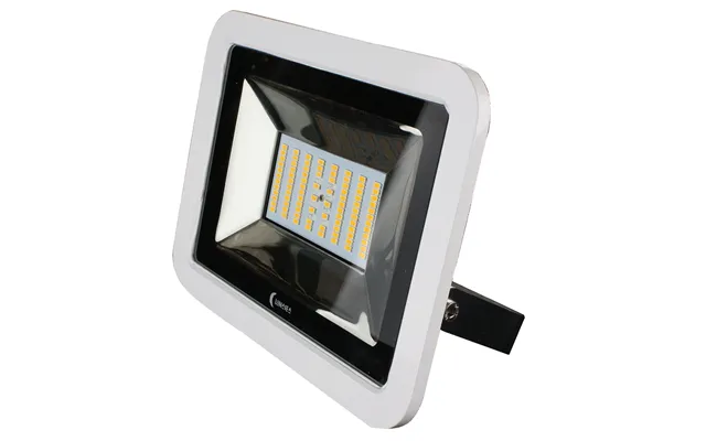 Lunasea Llb-36mn-81-00 35w Slimline Led Floodlight, 12 24v, Cool White, 4800 Lumens, 3ft Cord - White Housing