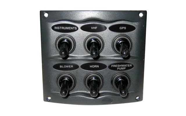 Marinco 900-6wp Waterproof Panel - 6 Switches