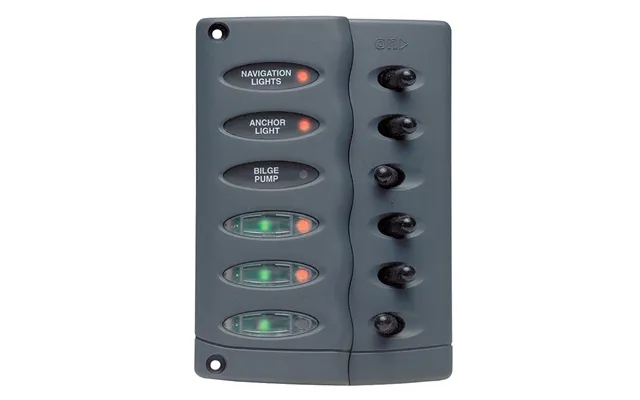 Marinco Csp6 Contour Switch Panel - Waterproof 6 Way