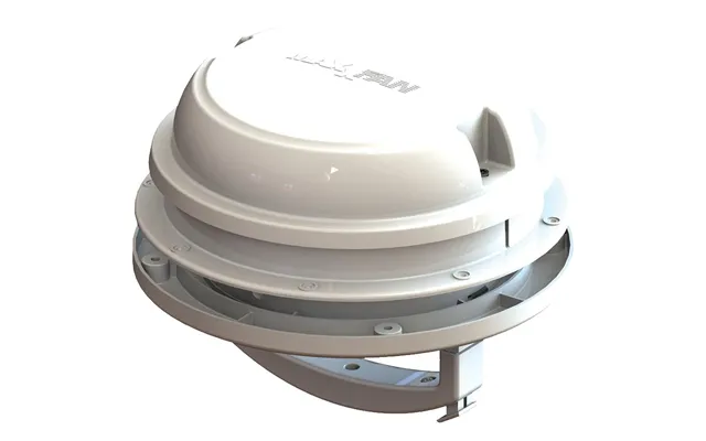 Maxxair 00-03812w Maxxfan Dome 6 Inch Round 12v Ventilation Fan - Compact Solution For Rooftop Or Sidewall Ventilation, 