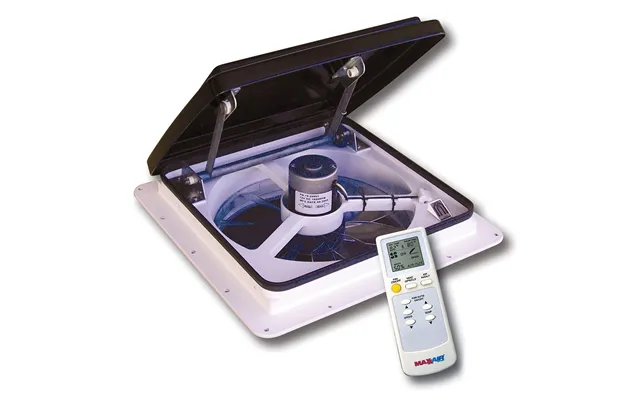 Maxxair 00-04500k Maxxfan Plus High Powered 10-speed Rv Intake And Exhaust Fan - Manual Or Remote Control Electric Openi