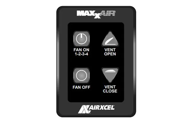 Maxxair 00a03550k Wall Thermostat Maxxfan For Use With Maxxair Roof Vents 4 Key With Fan On 4 Fan Speed And Off Control 