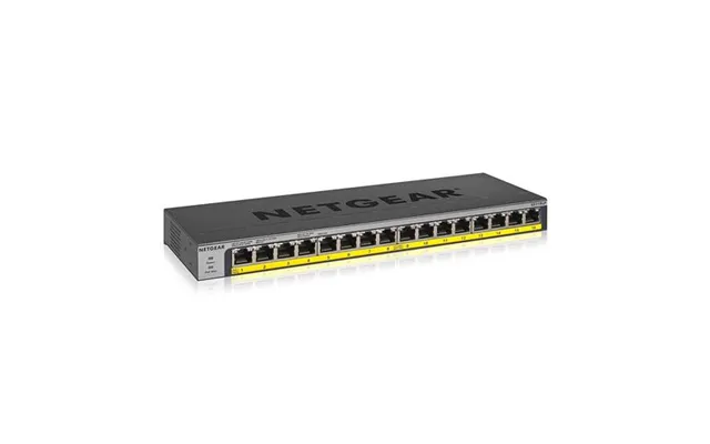 Netgear Gs116lp-100nas 16-port Poe Poe Gigabit Ethernet Unmgd