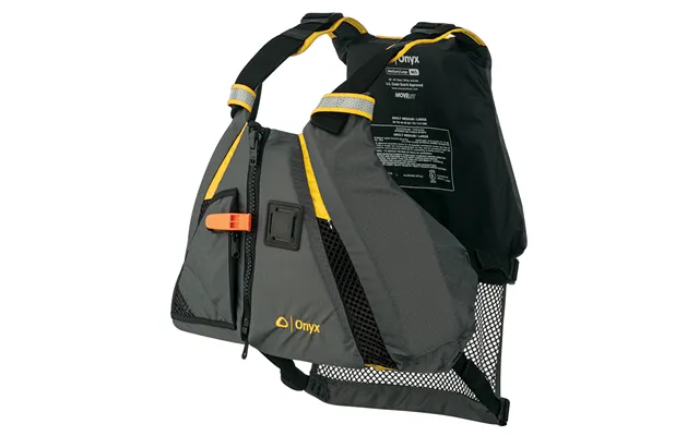 Onyx 122200-300-040-18 Movement Dynamic Paddle Sports Vest - Yellow Grey