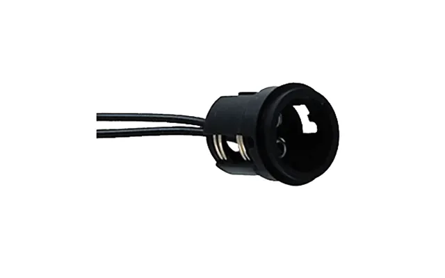 Perko 0024dp1 Double Contact Bayonet Socket - Black Polymer W 10 Inch Pigtail