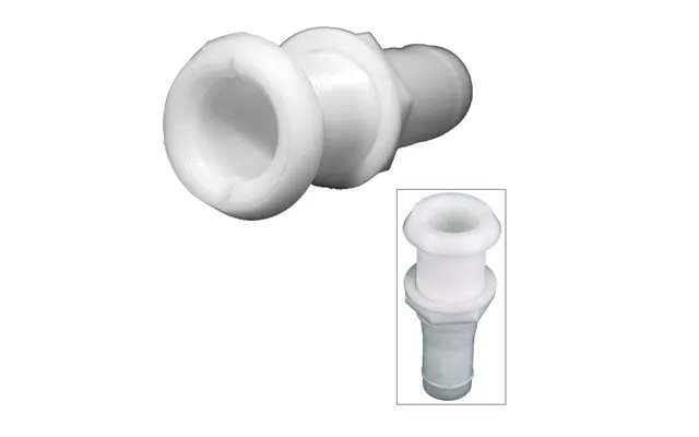 Perko 0301dp5 3 4 Inch Thru-hull Fitting For Hose - Plastic Narrow Flange