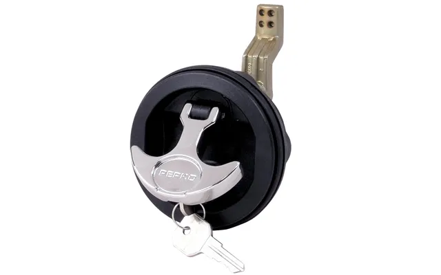 Perko 1091dp1blk Surface Mount & Latch - Black Body, Chrome Handle, Offset Cam Bar, 3 4 Inch