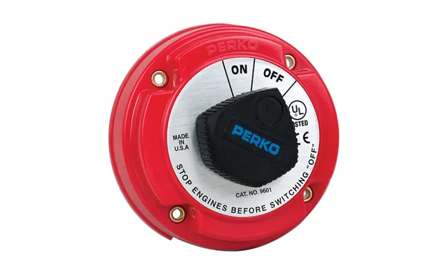 Perko 9601dp Medium Duty Battery Disconnect Shut Off On - 250 Amp Continuous, 12-32vdc