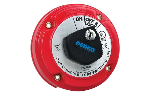 Perko 9602dp Medium Duty Main Battery Disconnect Switch With Key Lock