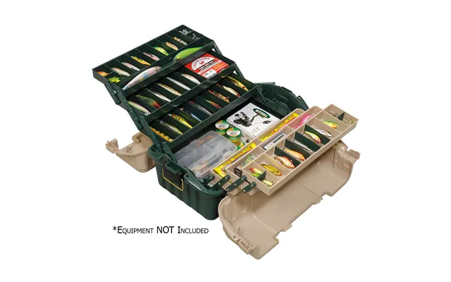 Plano 861600 Hip Roof Tackle Box With 6-trays - Green Sandstone