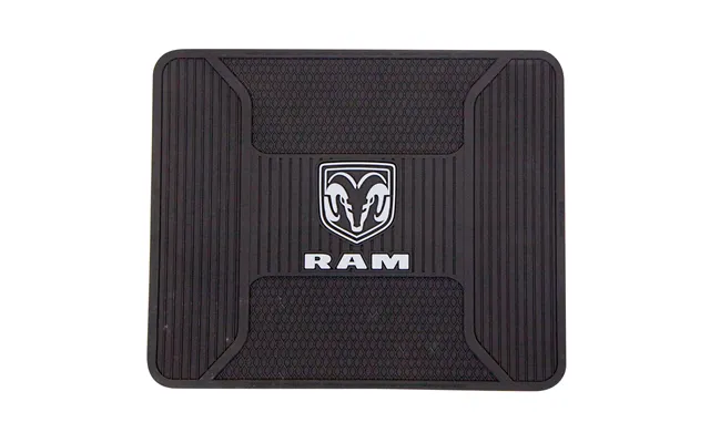 Plasticolor 001262r25 Ram Elite Utility Mat - Gray Logo