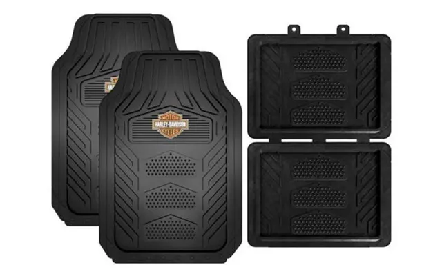 Plasticolor 001671r01 Harley Weatherpro 4 Piece Floor Mats Set - Floor Mats