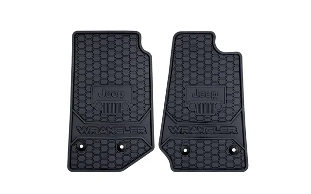 Plasticolor 001803r01 Jeep Custom Factory Fit Front Vehicle Floor Mats Model Years 2014-2018 Black