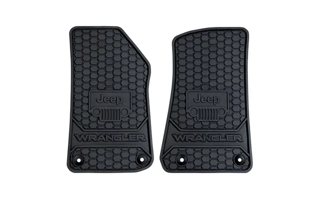 Plasticolor 001805r01 Jeep Custom Factory Fit Front Vehicle Floor Mats Model Years 2019-2023 Black