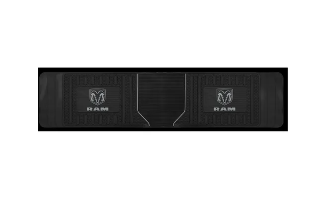 Plasticolor 001817r25 Floor Mat Runner-rear Mats Black Trim-to-fit Rear 60 Inch Length X 14 Inch Width Dodge Ram Logo Ru