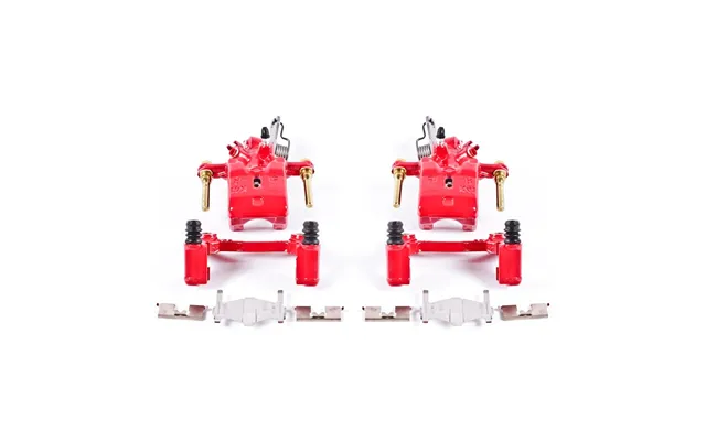 Powerstop S2000 Brake Caliper Performance Without Brake Pads Powder Coated Red Aluminum With Two Caliper Bleeder Screw M