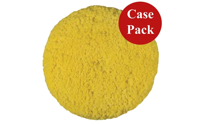 Presta 890142case Rotary Blended Wool Buffing Pad - Yellow Medium Cut
