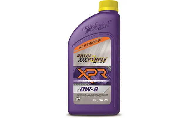 Royal Purple 01009 Xpr Racing 9 0w10 Qt Sae 0w-8 Synthetic 1 Quart Bottle Case Of 6
