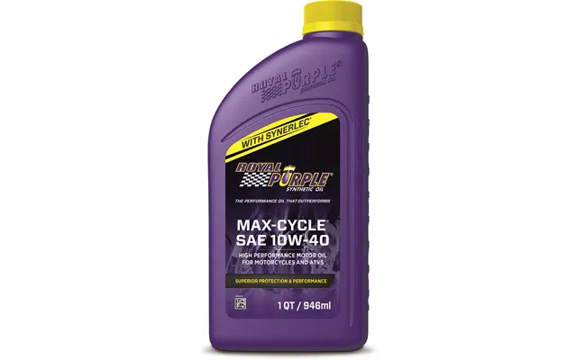 Royal Purple 01315 Max-cycle Sae 10w-40 High Performance Motor Oil For Motorcycles & Atvs - 1 Quart