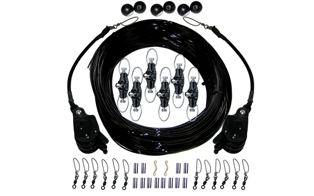 Rupp Ca-0160-mo Triple Rigging Kit With Lok-ups & Nok-outs - 520ft Black Mono Cord