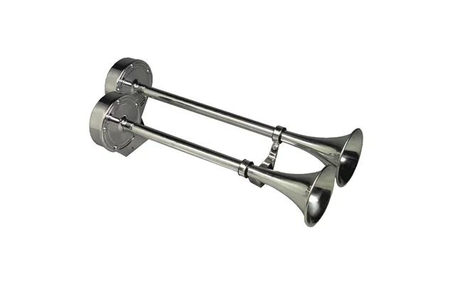 Schmitt & Ongaro 10028 Ongaro Deluxe Ss Dual Trumpet Horn - 12v