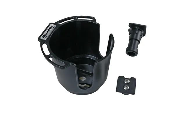 Scotty 311-bk Drink Holder With Bulkhead Gunnel Mount & Rod Holder Post Mount - Black