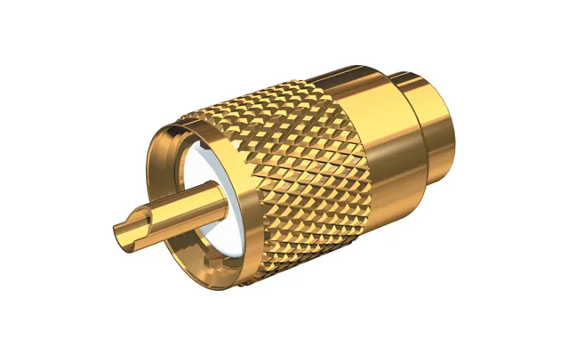 Shakespeare Pl-259-8x-g Solder-type Connector With Ug176 Adapter & Doodad&reg Cable Strain Relief For Rg-8x Coax