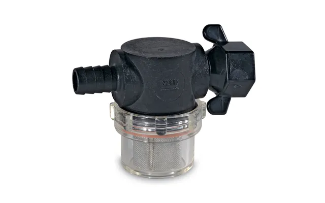 Shurflo 255-325 Swivel Nut Strainer 1 2 Inch Barb Inlet Clear Bowl