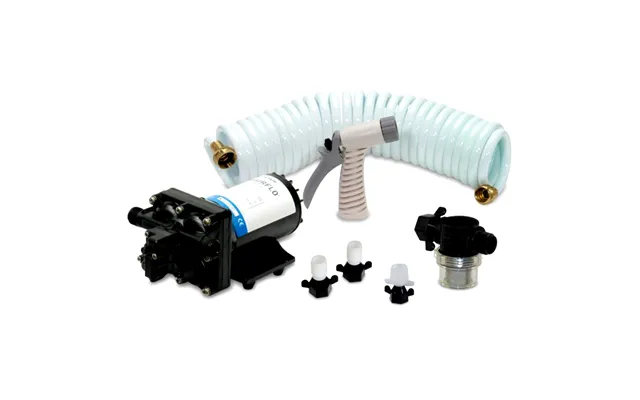 Shurflo 4338-121-e07 Blaster Ii Washdown Kit - 12vdc, 3.5gpm With 25ft Hose, Nozzle, Strainer & Fittings
