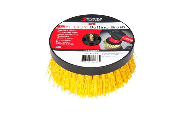 Shurhold 3206 6 1 2 Inch Medium Brush For Dual Action Polisher