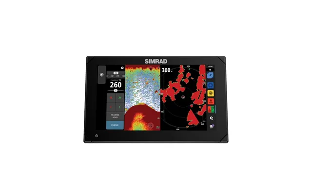 Simrad 000-15372001 Nsx 3009 - Chartplotter Fish Finder With Hdi Transducer And C-map Discover X Charts, Black