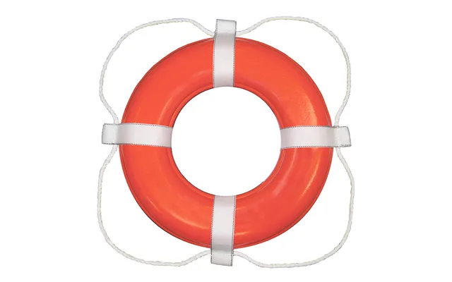 Taylor Made 383 30 Inch Orange With White Rope Foam Ring Buoy