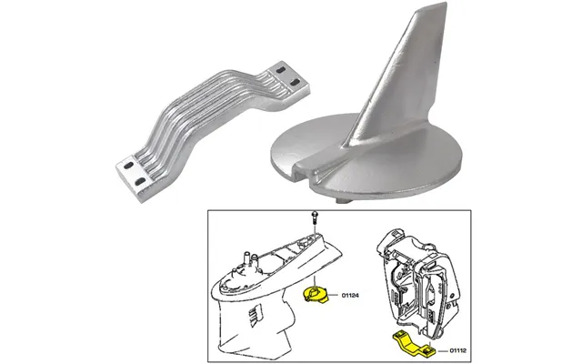 Tecnoseal 21104 Anode Kit Yamaha 200 -250 Hp Zinc Polybag