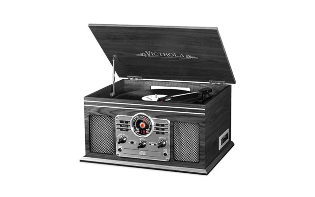 Victrola Vta-200b-gry 6-in-1 Entertainment Center