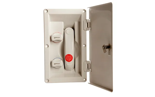 Whale Rt2658 Swim Nft Rinse Transom Shower Hot & Cold Mixer With Cover